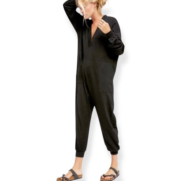 NWT Intimately Free People women's black Just Because onesie jumpsuit Small - Picture 2 of 16